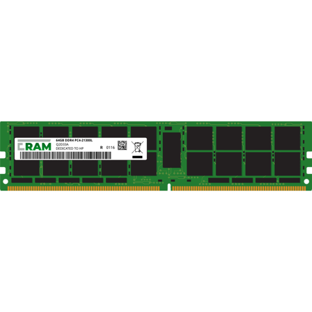 Pamięć RAM 64GB DDR4 do serwera HP- Apollo sx40 LRDIMM PC4-21300L Q2D33A