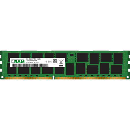 Pamięć RAM 8GB DDR3 do płyty Workstation/Server S1600JP, S1600JP2, S1600JP4 Unbuffered PC3L-10600E