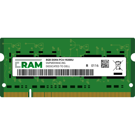 Pamięć RAM 8GB DDR4 do komputera Vostro 3668 3000-Series Unbuffered PC4-19200U SNPM0VW4C/8G